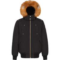 Moose Knuckles 儿童纯色连帽长袖小剪刀夹克