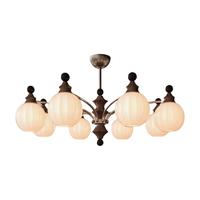 中山灯具白玉竹节灯中古风客厅吊灯法式复古灯具新中式家用吊灯