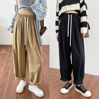 特价清仓大码胖mm宽松显瘦休闲阔腿裤 大码2XL