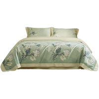 MIDO HOUSE铭都100支四季全棉磨毛印花床单被套床上四件套-白玫瑰1.5m床单款 白玫瑰【100支轻磨毛】