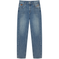 小熊女装2024年春装复古牛仔裤老爹裤休闲舒适长裤