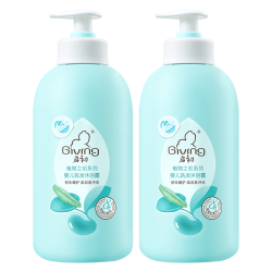 启初 植物之初洗发沐浴露婴儿宝宝洗发沐浴二合一儿童洗发水520ml*2