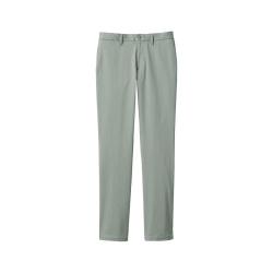 無印良品 MUJI 男式弹力丝光斜纹修身休闲裤 浅绿色 73 165/72A