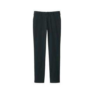 無印良品 MUJI 男式弹力丝光斜纹修身休闲裤 黑色 AE0XLA4S
