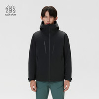 KOLON SPORT可隆冲锋衣2级防水防风透湿运动GTX ROCKDOWN羽绒服 黑色BK-男 XL