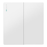 USP国际电工可复位开关面板灵动开关复位回弹开关智能四开灵动关灯不离线  二开单控 带灵动白色