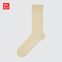 优衣库男装女装素色袜/袜子477157 32 米色 S /M/25～27 cm