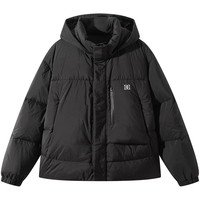 GXG 黑色短款羽绒服男 L