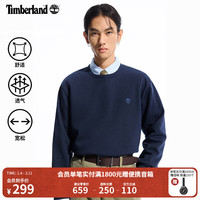 Timberland 男款卫衣户外加绒圆领套头舒适保暖|A5SF8 A5SF8Z02/深色蓝宝石 XS