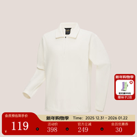 奥索卡 OZARK男士T恤 秋冬抓绒套头衫 内搭宽松休闲长袖T恤男319992 亮白-351 170