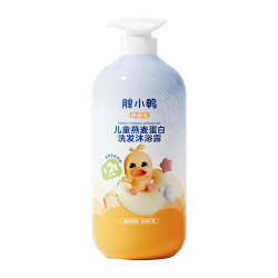 小浣熊 儿童洗发沐浴露二合一 温和保湿 燕麦蛋白洗沐 1.2L大容量
