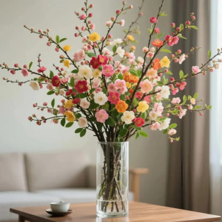 鲜枝浓香型水培梅花枝带花苞室内耐寒花卉绿植懒人好养