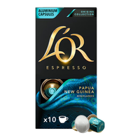 L'OR咖啡胶囊 阿拉比卡豆 法国 lor适用小米 雀巢Nespresso咖啡机 巴布亚新几内亚2盒-共20粒（25.12） 5.2gx10粒/盒