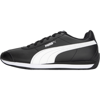 彪马（PUMA）男鞋女鞋24秋冬款Turin3运动鞋透气软皮德训鞋休闲鞋 热推软皮/复古黑-白/ 35.5/220mm/3
