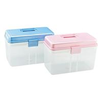 茶花（CHAHUA）收纳箱多功能收纳大号玩具衣物棉被整理箱家用加厚物流周转箱 中号4.8L有分隔【色】