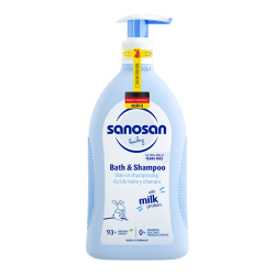哈罗闪 2瓶哈罗闪（sanosan）婴儿洗发沐浴露二合一套装400ml*2 儿童洗发水易冲洗