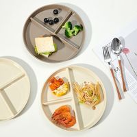 分格减脂餐盘家用早餐分隔儿童减肥定量盘子塑料三格211分餐大人