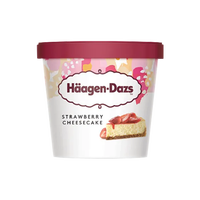 哈根达斯 Haagen-Dazs）冰淇淋 草莓芝士蛋糕口味冰激凌 95ml/杯 小杯装雪糕