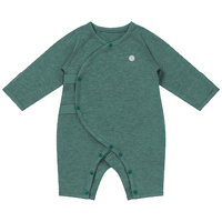 nest designs婴儿竹纤维连体衣春夏季竹轻盈长袖新生儿宝宝衣服家居服睡衣 炭笔灰-长袖长裤 100cm