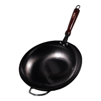 好管家极锻锤纹铁锅无涂层不生锈炒菜锅 32cm