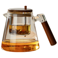 TEAHUE飘逸杯玻璃泡茶壶2024玻璃内胆按压茶具煮茶器茶水分离泡茶杯