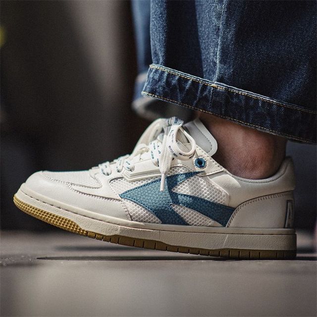 马登 男士平底小白鞋 翻盖板鞋 复古美式高街休闲鞋