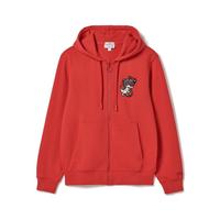 Lacoste 法国鳄鱼男女同款纯棉连帽卫衣运动休闲趣味卡通图案拉链开衫外套