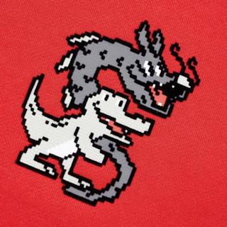 Lacoste 法国鳄鱼男女同款纯棉连帽卫衣运动休闲趣味卡通图案拉链开衫外套
