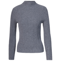 皮皮狗 秋冬半高领羊绒衫修身抽条针织套头打底衫