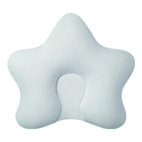 Hoag（霍格）婴儿定型枕纠正头型0一6-12月矫正新生儿宝宝枕头 白+蓝色 【母婴A类一等品】