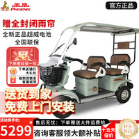 PHOENIX V6家用电动四轮车带棚代步车 800W丨48V20A铅酸+续航约30公里