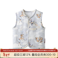 aqpa 爱帕宝宝儿童秋冬婴幼儿夹丝马甲秋冬厚马甲 摇摇木马 90