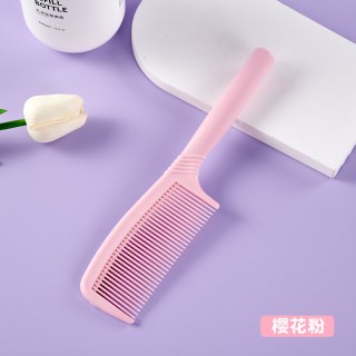 梳子女士长发高颜值家用便携女孩儿童直发梳头顺发马尾梳 樱花粉-单只装