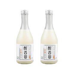 醉香田 浊米酒260ML*2瓶低度微醺米酒汁少女聚会糯米甜酒瓶装原味
