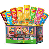 乐事 罐装薯片复古专列礼盒832gx1盒