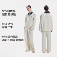 TEENIE WEENIE 小熊睡衣 刺绣长袖家居服套装