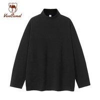 西域骆驼 男女同款半高领T恤 VC5332M1402.111