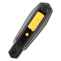 得力（deli）便携美工刀/裁纸刀小巧耐用办公用品家用开箱刀拆快递神器多功能拆箱刀18mm TD409灰色