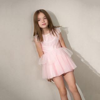 爱慕儿童（AIMER KIDS）甜美可爱公主风国风女童泳衣儿童体育课泳衣泳裤男童高弹泳衣泳裤 蝴蝶飞飞 150 （65-85斤）
