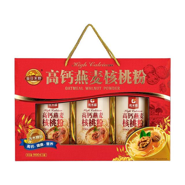 金日禾野 中老年高钙燕麦核桃粉礼盒 880g