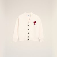 AMI PARIS 男女同款美利奴羊毛开衫 UKC367.018