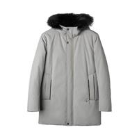 【大保温舱三代】VICUTU威可多男士中长款冬季加厚保暖连帽鹅绒服