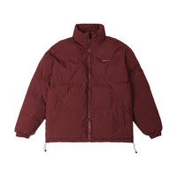 完型冬季棉服男女士wearx极地保暖蓄温不脏款立领外套面包服 酒红色 2XL