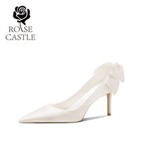 88VIP：rose castle 心动蝴蝶结 女士高跟鞋 R6364
