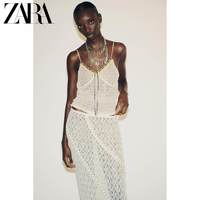 ZARA TRF 女装 铆钉蕾丝高腰迷笛裙 04813804712-37