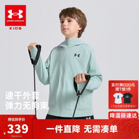 安德玛 26儿童外套速干吸湿弹性运动休闲插肩袖梭织外套261322706