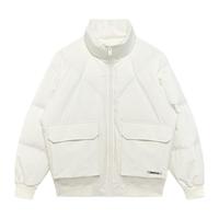 GXG男装 冬季棋灰白白色休闲款羽绒服GC111020J