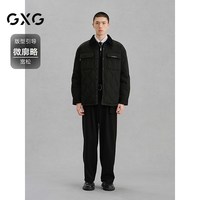 GXG男装 轻薄工装衬衫式羽绒服男通勤 秋季