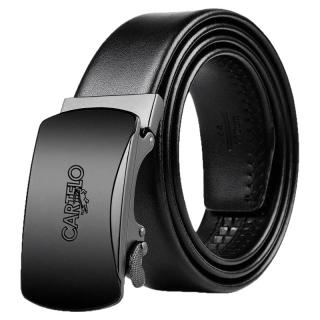 卡帝乐鳄鱼 皮带男2025纯牛皮自动扣休闲真皮中青年商务腰带潮