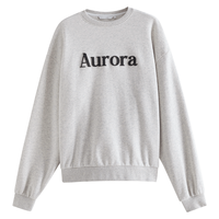 范思蓝恩23FS14587韩系休闲慵懒感卫衣秋冬新款宽松圆领字母外套